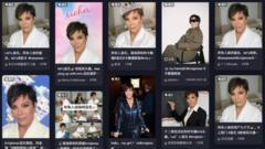 Kris Jenner’s image spreads in Chinese social media good luck trend
